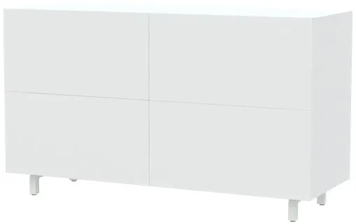 Weißer Schrank mit verstellbarem Tisch