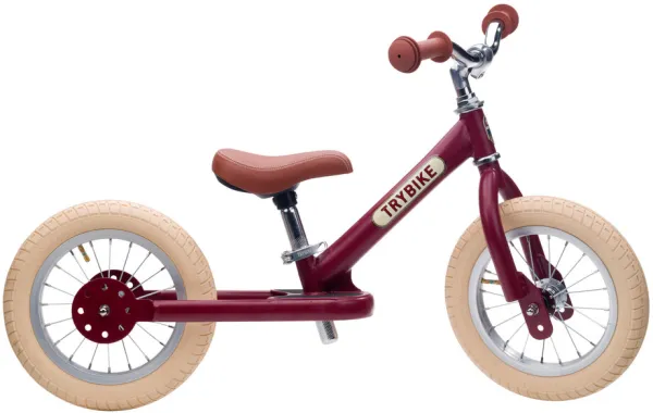 Laufrad, 2 Räder, Vintage-Rot